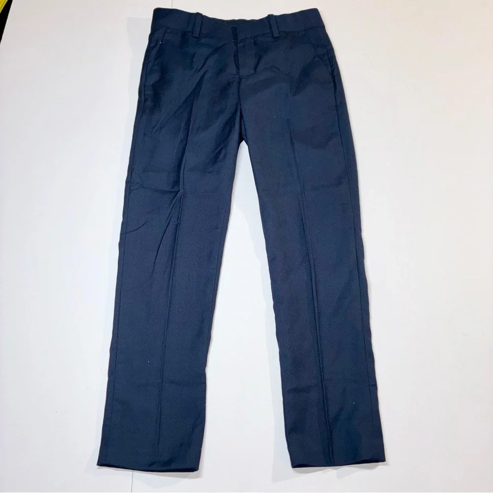 H&M Boys Navy Blue Suit Dress Pants Size 8-9Y Adjustable Waist Formal Church